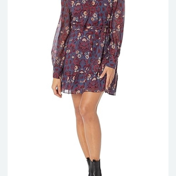 Floral Multi Colored Mini Dress, Sz XL - Picture 2 of 7